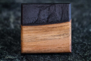 Black Walnut with Black Expoxy Coaster