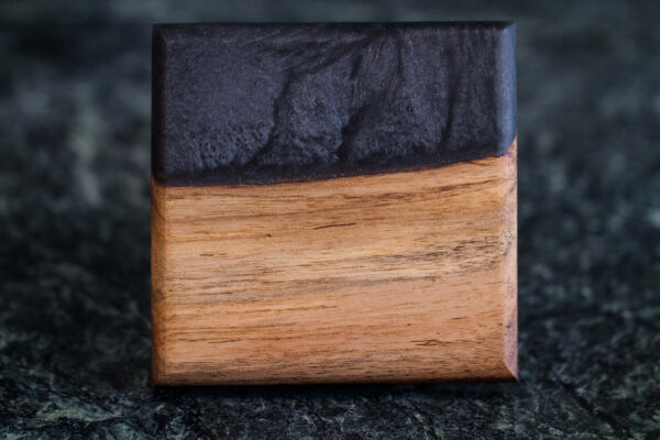 Black Walnut with Black Expoxy Coaster