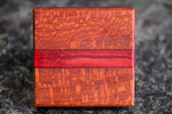 Leopardwood with Merlot Expoxy Coaster