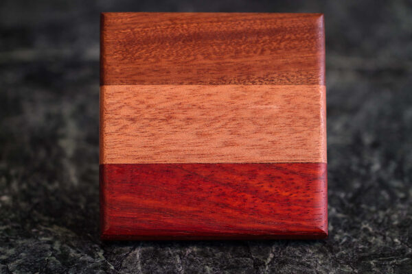 Three Hardwood Coaster